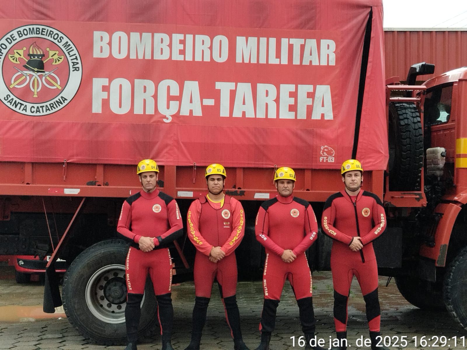 3º Batalhão de Bombeiros Militar de Blumenau mobiliza força-tarefa para apoiar Balneário Camboriú.