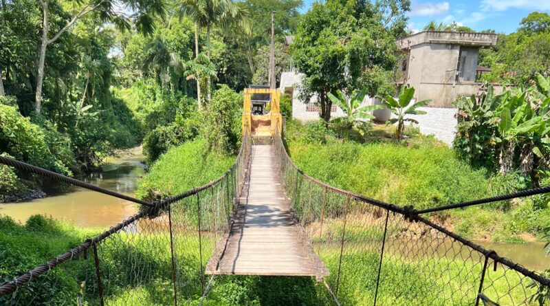 Começam os trabalhos na ponte pênsil entre Gasparinho e Coloninha