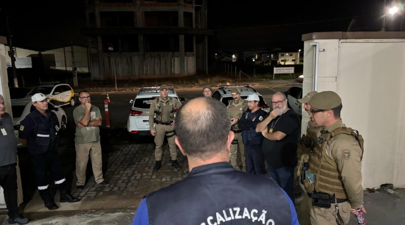 Prefeitura de Gaspar realiza abordagem conjunta com Polícias Civil e Militar