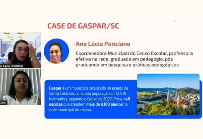 Gaspar participa de webinar sobre gestão educacional baseada em dados