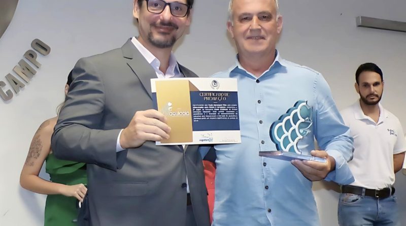 Produtor de Gaspar é destaque em premiação nacional de aquicultura