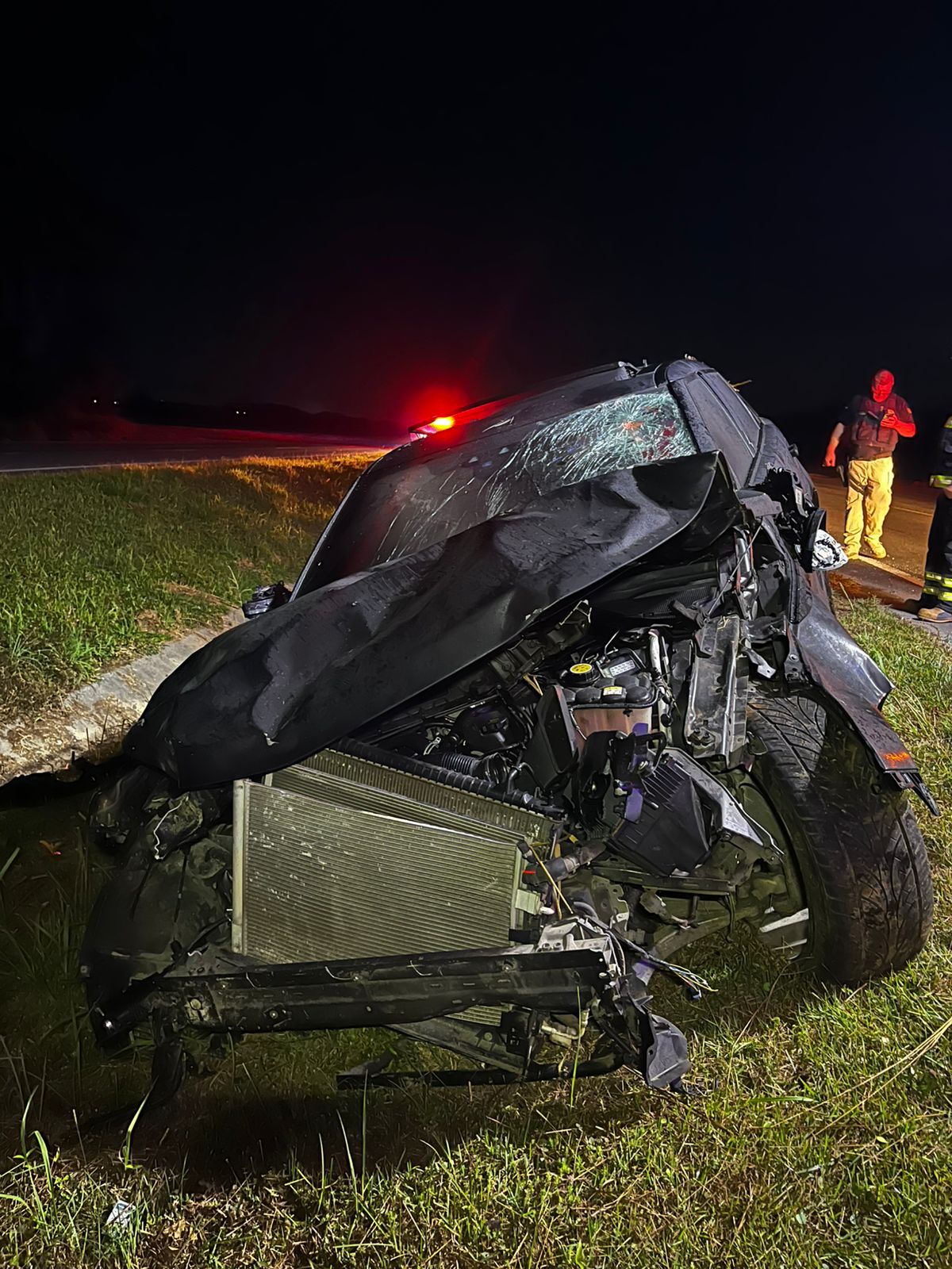 Colisão entre dois veículos na BR 470, no bairro Baú Baixo, em Ilhota, deixa apenas danos materiais