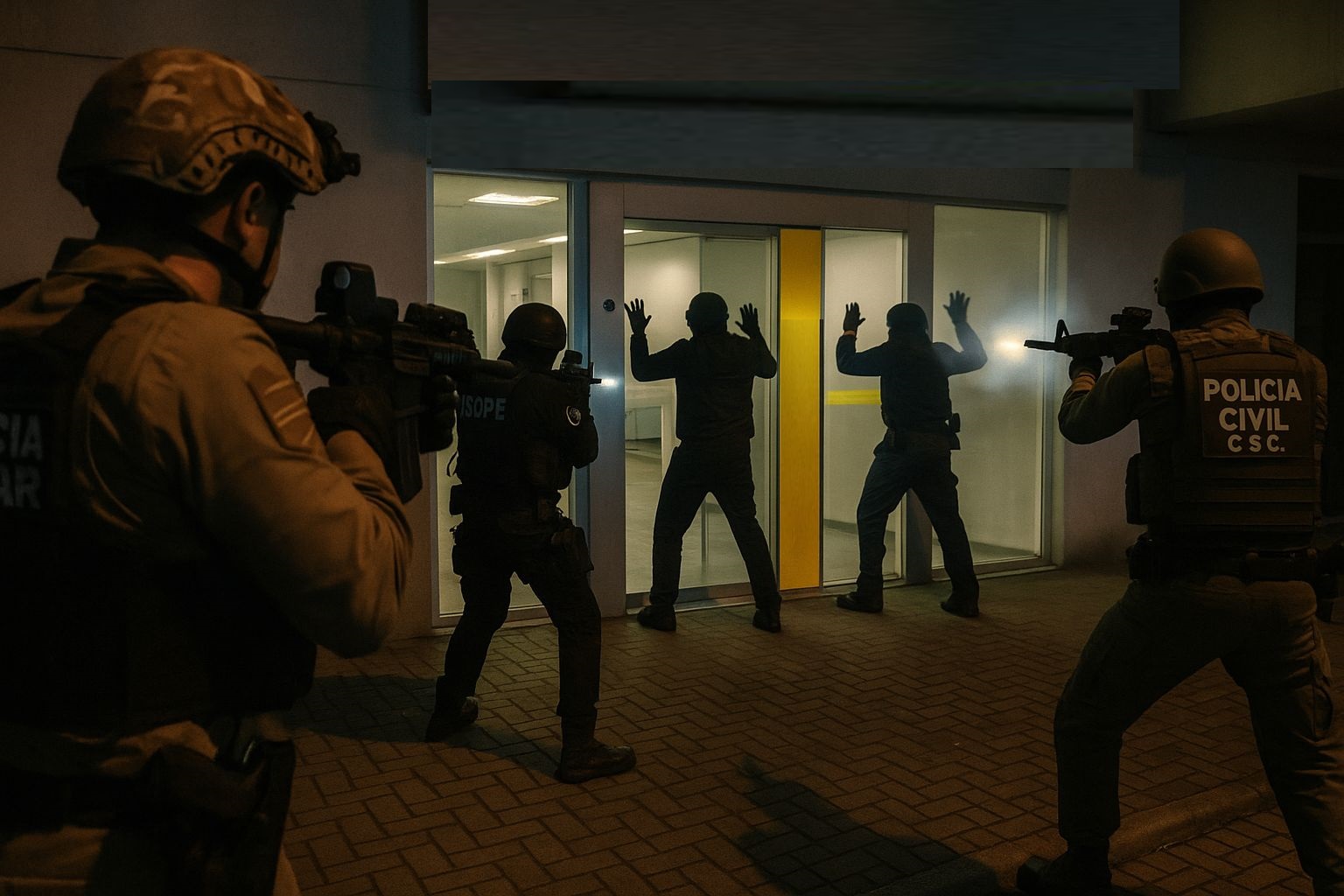 Gaspar realiza Simulado de roubo a estabelecimento bancário