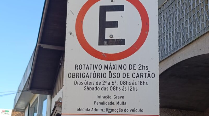 Área Azul volta a funcionar em Gaspar, a partir de segunda-feira (2)