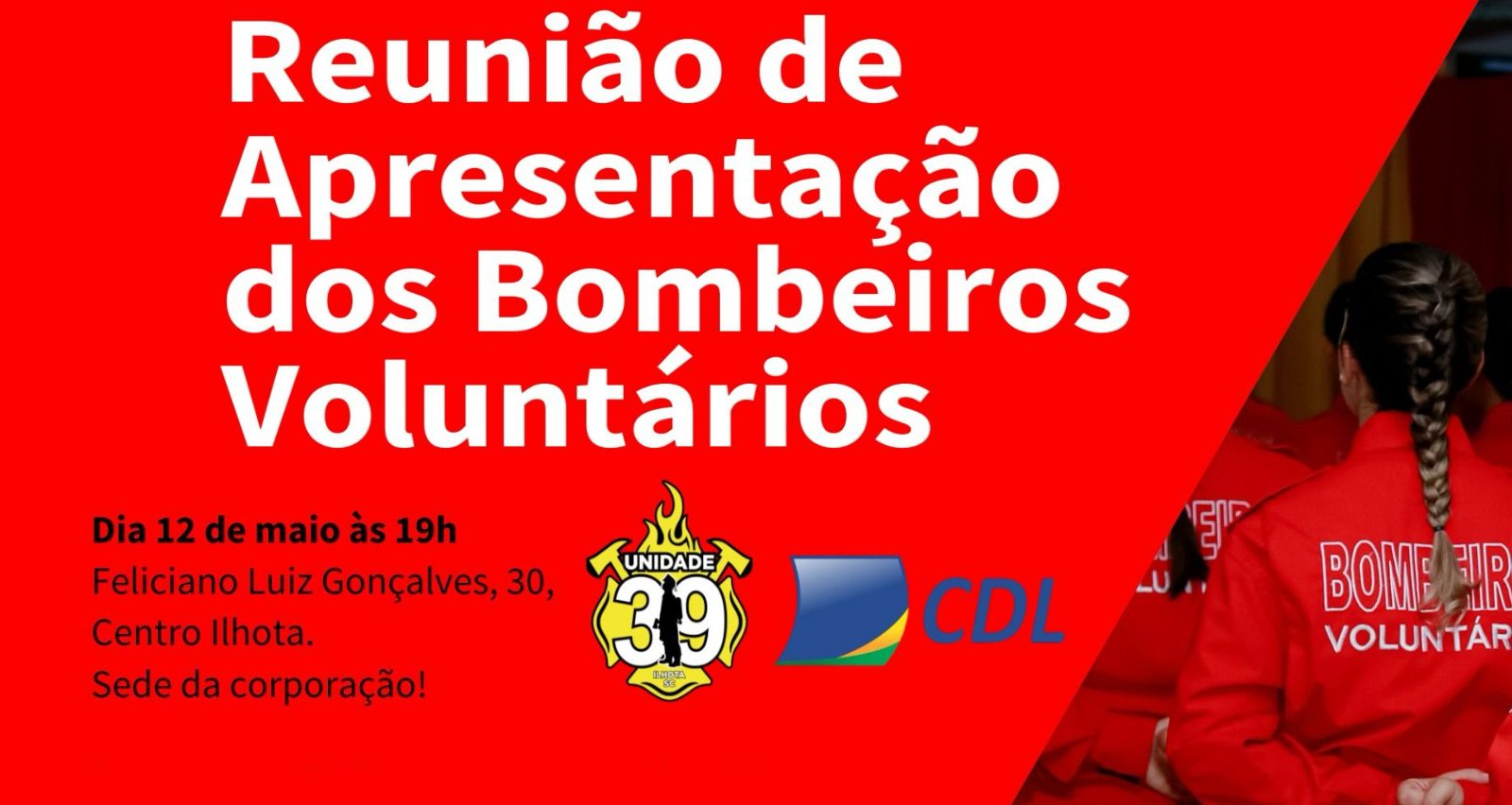Bombeiros Voluntários e CDL de Ilhota promovem reunião com empresários para apresentação dos projetos, serviços e investimentos dos Bombeiros de Ilhota