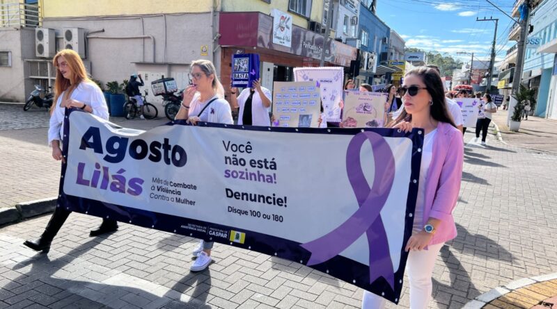 Gaspar promove ação especial em alusão ao Agosto Lilás neste sábado (9)