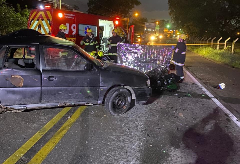 Motociclista perde a vida após colisão com carro na Rodovia Jorge Lacerda em Ilhota
